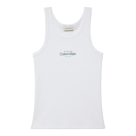 Calvin Klein Γυναικεία αμάνικη μπλούζα Slim Ribbed Cotton Tank Top